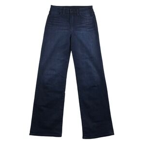 Joe's Jeans Womens High Rise Wide Leg Dark Wash Indigo Denim Trousers Size 27
